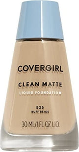 COVERGIRL - Clean Matte - Liquid Foundation for Oil Control - 525 Buff Beige | 30 mL