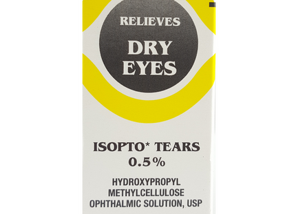 Alcon - Isopto Tears 0.5% - Hydroxypropyl Methylcellulose Ophthalmic Solution, USP - for Dry Eye Relief | 15 ml Sterile