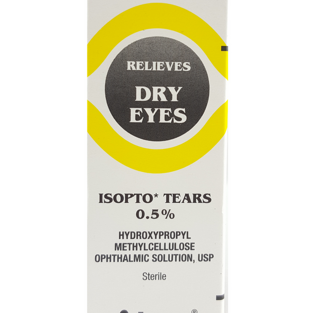 Alcon - Isopto Tears 0,5 % - Solution ophtalmique d'hydroxypropylméthylcellulose, USP - pour soulager la sécheresse oculaire | 15 ml Stérile