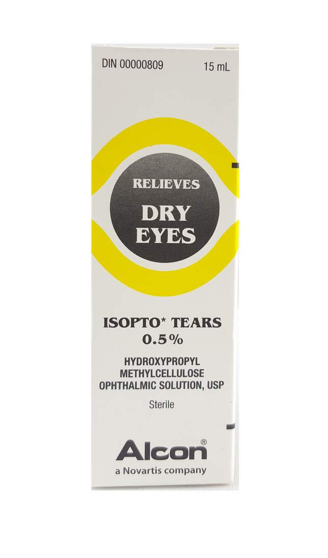 Alcon - Isopto Tears 0.5% - Hydroxypropyl Methylcellulose Ophthalmic Solution, USP - for Dry Eye Relief | 15 ml Sterile