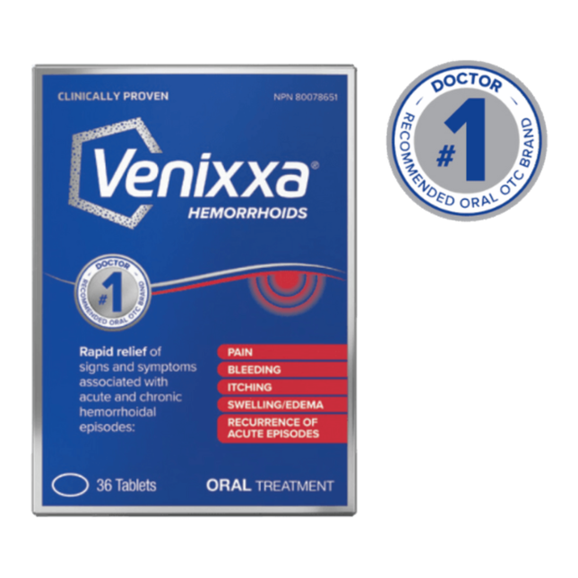 Venixxa - Hemorrhoids Oral Treatment | 36 Tablets