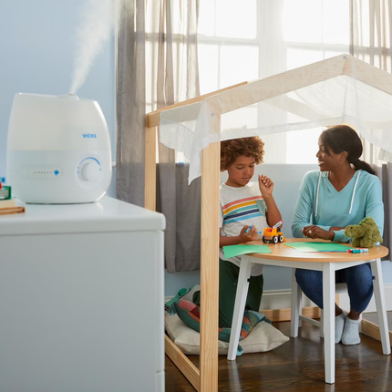 Vicks - Mini humidificateur sans filtre à brume fraîche | 1,9 L