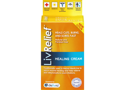 LivRelief - Healing Cream - Cuts, Burns & Sores | 15 g