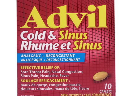 Advil - Cold & Sinus 200 MG | 10 - 72 Caplets