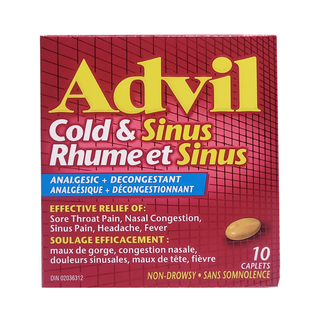 Advil - Rhume et sinus 200 MG | 10 à 72 comprimés