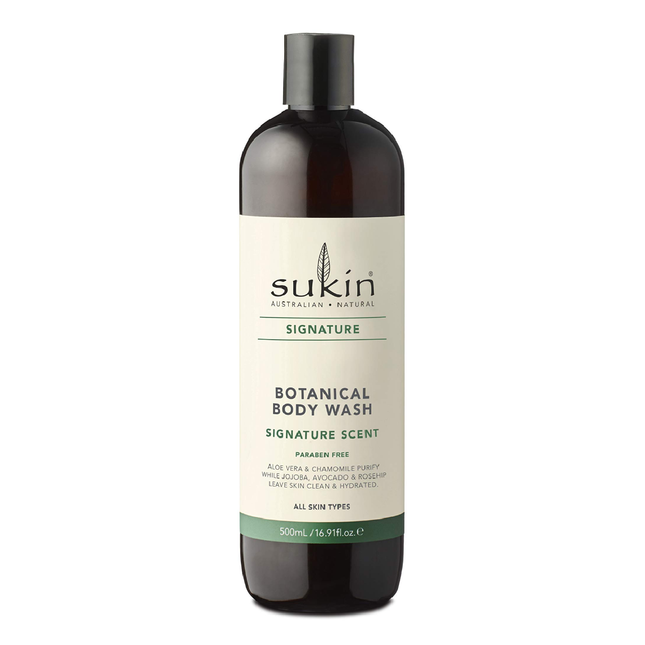 Sukin - Gel douche botanique - Tous types de peau - Parfum signature | 500 ml