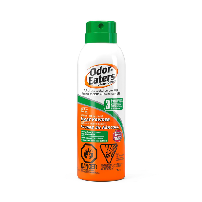 Odor-Eaters - Talc-Free Athlete's Foot Treatment Aerosol Spray Powder | 113 g