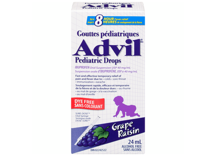 Advil - Gouttes pédiatriques - Raisin | 24 ml