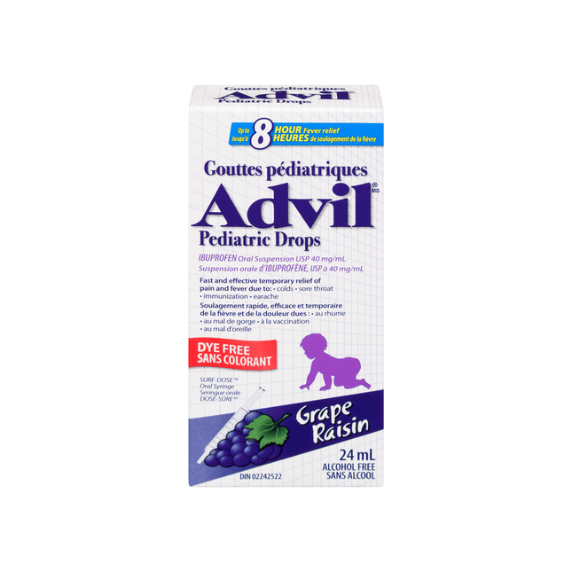 Advil - Gouttes pédiatriques - Raisin | 24 ml