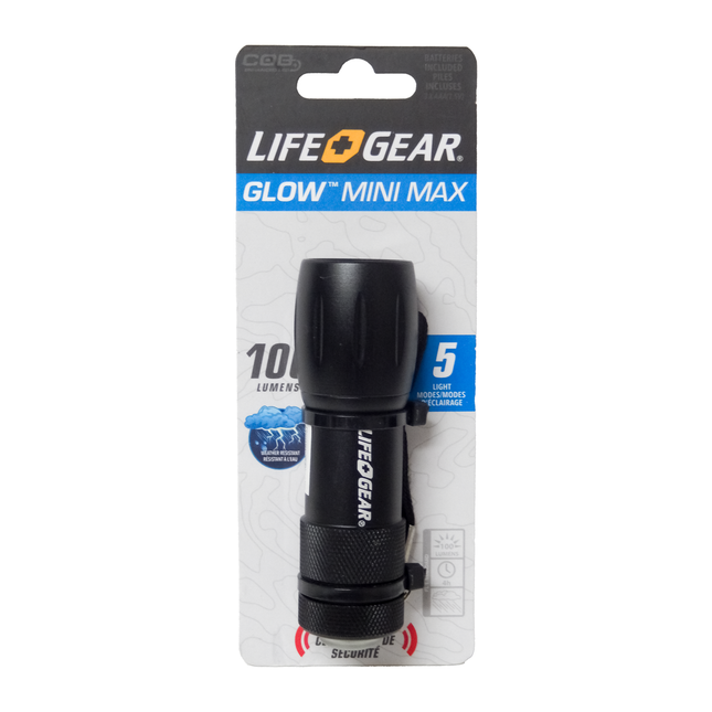 Life + Gear - Lampe de poche compacte Mini Max