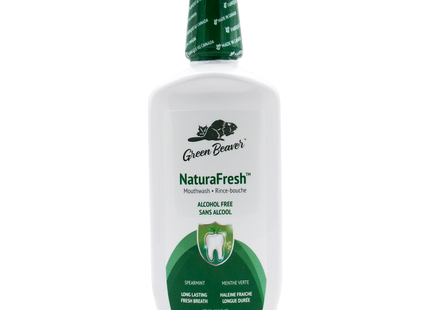 Green Beaver - Bain de bouche sans alcool NaturaFresh, Menthe verte | 473 ml