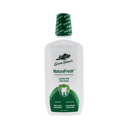 Green Beaver - Bain de bouche sans alcool NaturaFresh, Menthe verte | 473 ml