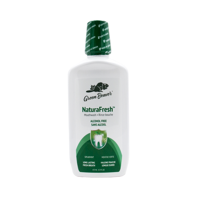 Green Beaver - NaturaFresh Alcohol Free Mouthwash, Spearmint | 473 mL