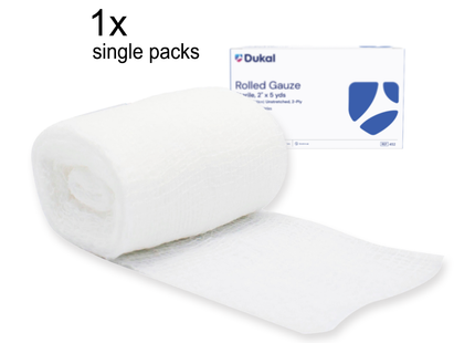 Dukal - Rolled Gauze 2 PLY | 2 IN x 5 yds