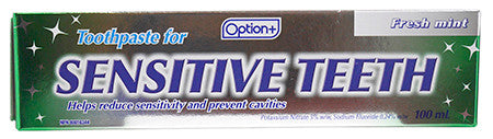 Option+ Toothpaste for Sensitive Teeth - Fresh Mint | 100 ml