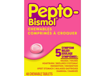 Comprimés à croquer originaux Pepto Bismol | 48 comprimés