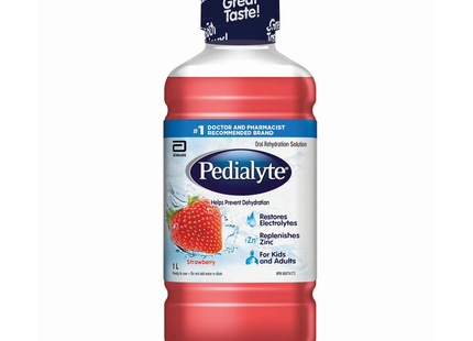 Pedialyte - Solution de réhydratation orale, fraise | 1 L
