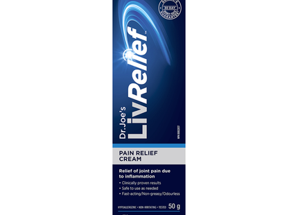 Dr. Joe's - LivRelief Pain Relief Cream | 50 g