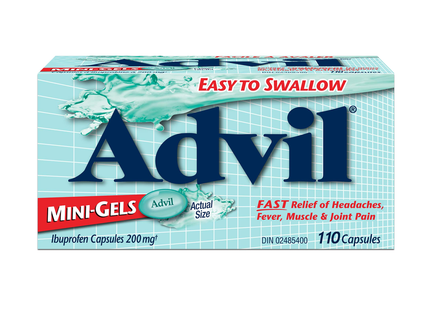 Advil - Ibuprofen 200 mg, Mini-Gels | 110 Capsules