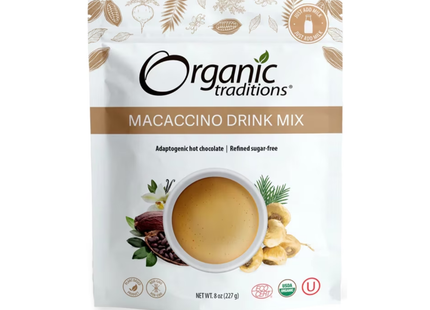 Organic Traditions - Préparation pour boisson Macaccino | 227 g