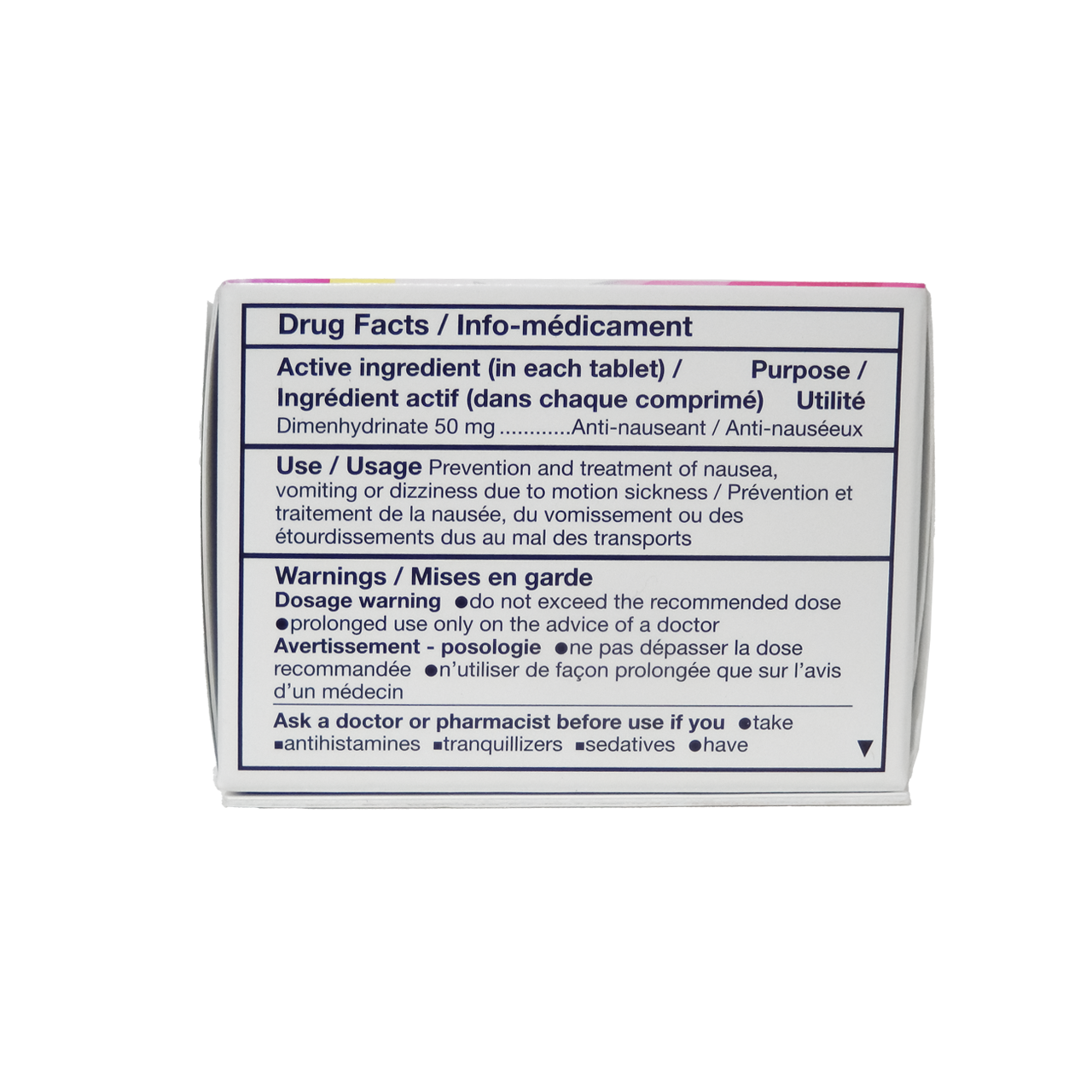 Option+ Anti-Nauseant Tablets 50 mg | 100 Tablets – White Cross E-Store