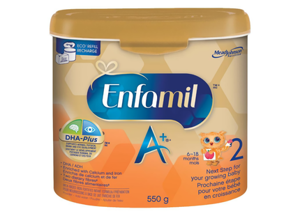 Enfamil - A+ Milk Based Iron Fortified Formula - 6 to 18 Months | 550 g
