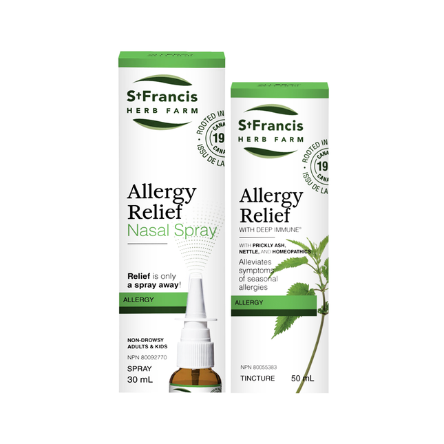 St Francis - Pack économique pour le soulagement des allergies | 50 ml + 30 ml