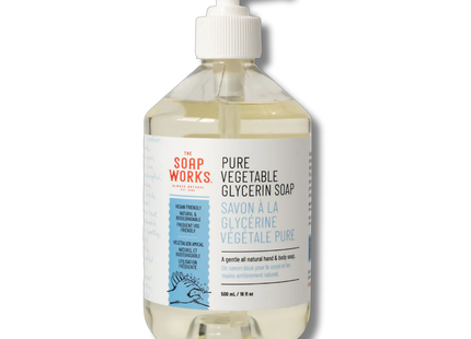 The Soap Works - Pure Vegetable Glycerin Soap Multi Purpose All Natural liquid Soap | 500 mL