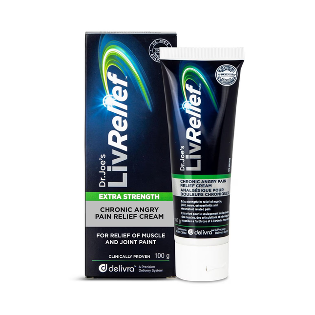 LivRelief - Extra Strength Chronic Angry Pain Relief Cream | 100 g