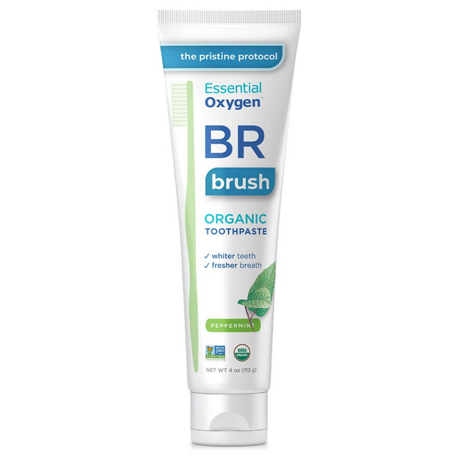 Essential Oxygen - BR Organic Toothpaste - Peppermint | 113 g