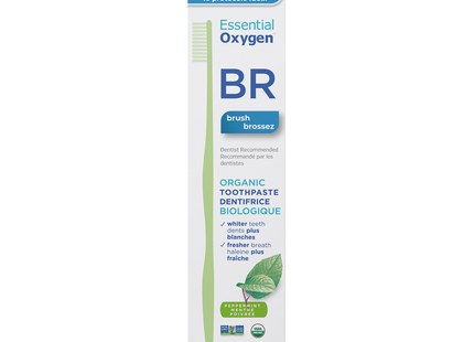 Essential Oxygen - BR Organic Toothpaste - Peppermint | 113 g