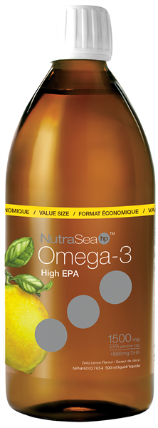 NutraSea Omega-3 High EPA - Zesty Lemon | 500 ml