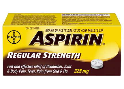 Aspirin - Regular Strength Tablets - 325 mg | 24 Tablets