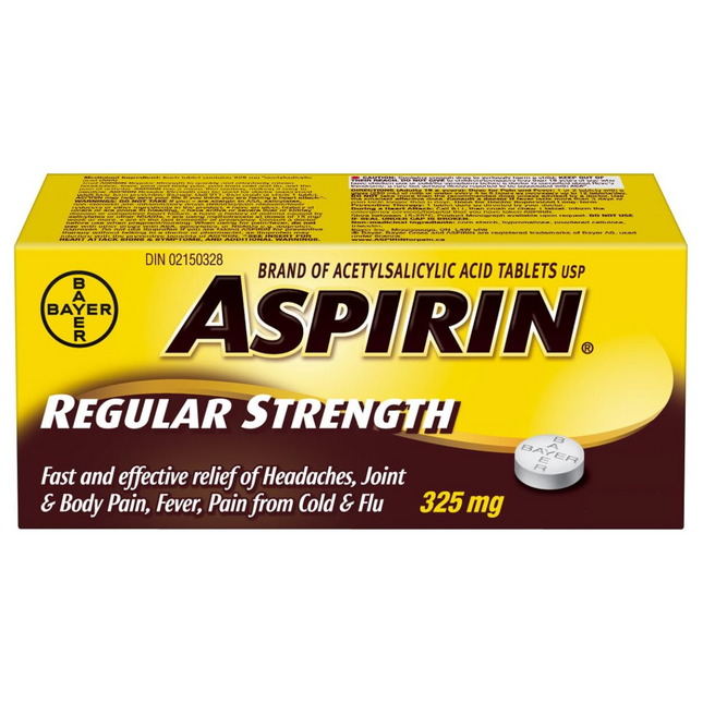 Aspirin - Regular Strength Tablets - 325 mg | 24 Tablets