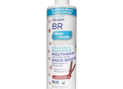 Essential Oxygen - BR Organic Mouthwash, Cinnamint Flavour | 473 mL