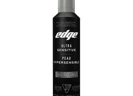 Schick - Gel de rasage Edge Ultra Sensitive à l'avoine | 198 g