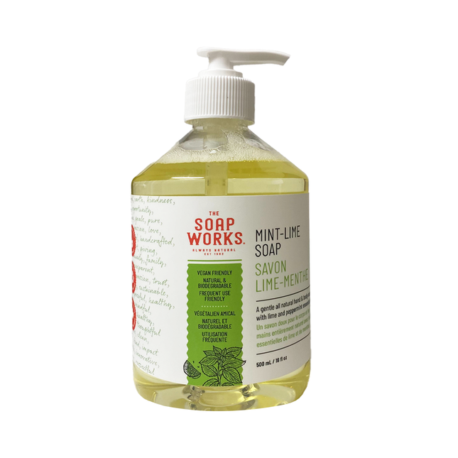 The Soap Works - Mint Lime Soap | 500 mL