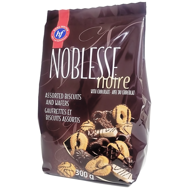 Hans Freitag - Biscuits Et Gaufrettes Assortis Noblesse Noir - Au Chocolat | 300 grammes