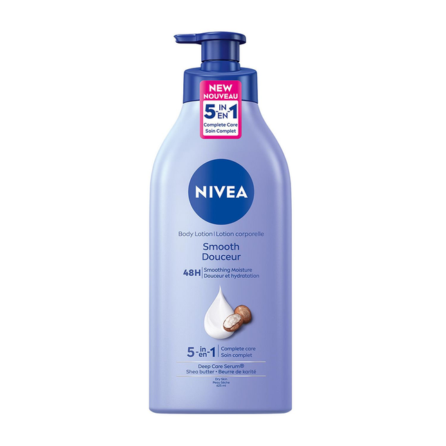 Nivea - Lotion corporelle lisse au beurre de karité - Sérum profond 48H | 625 ml