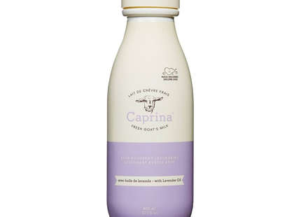 Caprina - Bain moussant au lait de chèvre frais et à l'huile de lavande | 800 mL