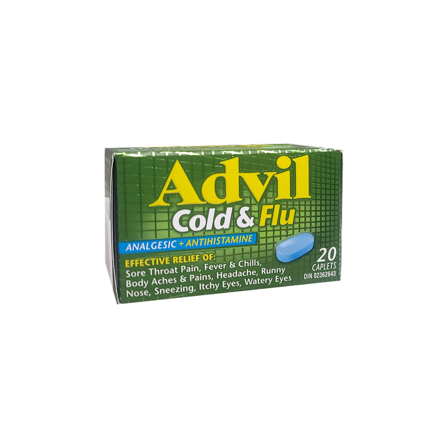 Advil - Cold & Flu - Analgesic + Antihistamine | 20 - 40 Caplets