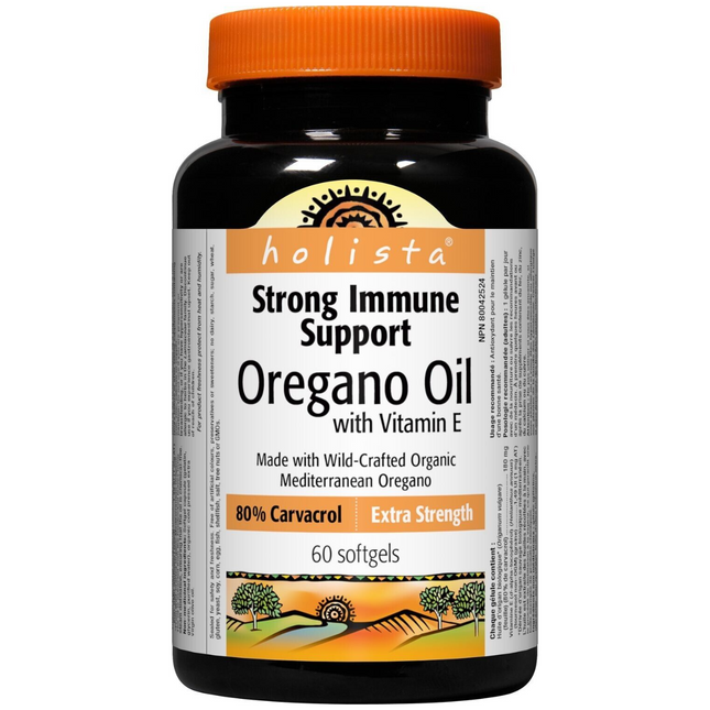 Holista - Oregano Oil with Vitamin E | 60 Softgels