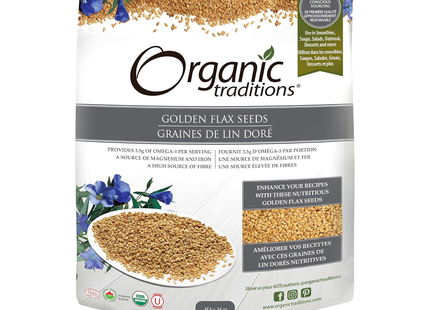 Graines de lin doré Organic Traditions | 454 g
