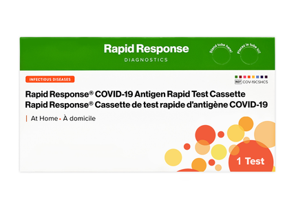 Rapid Response Diagnostics - COVID-19 Antigen Rapid Test Cassette | 1 Test