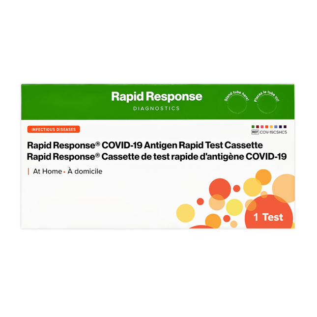 Rapid Response Diagnostics - COVID-19 Antigen Rapid Test Cassette | 1 Test