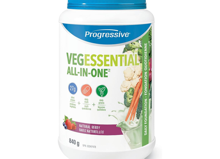 Progressive - Vegessential All-In-One, Natural Berry | 840 g