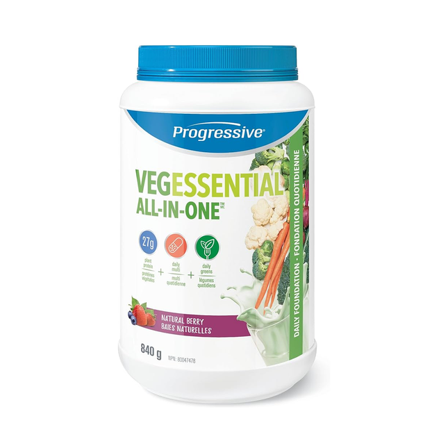 Progressive - Vegessential All-In-One, Natural Berry | 840 g