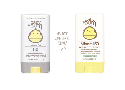 Baby Bum - Mineral SPF 50 Sunscreen Face Stick - Fragrance Free | 13 g