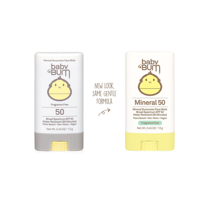 Baby Bum - Écran solaire minéral SPF 50 pour le visage - Sans parfum | 13g