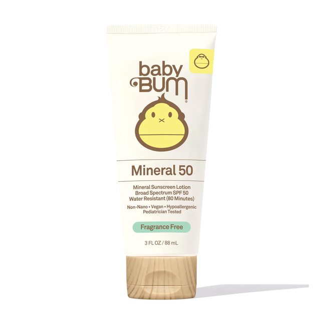 Baby Bum - Lotion écran solaire minérale SPF 50 - Sans parfum | 88 ml